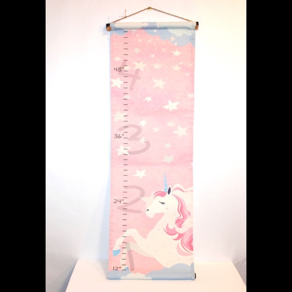 CANVAS UNICORN GROWTH CHART HANGING NWT - Picture 9 of 14